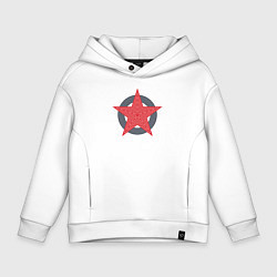 Детское худи оверсайз Red star symbol