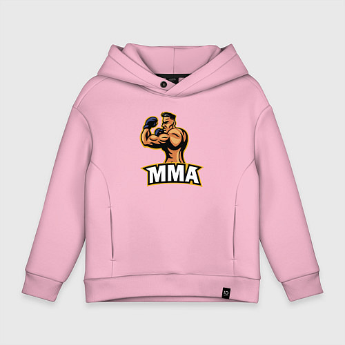 Детское худи оверсайз Fighter MMA / Светло-розовый – фото 1