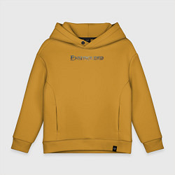 Толстовка оверсайз детская Enshrouded logo, цвет: горчичный