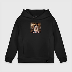 Детское худи оверсайз Девушка с белыми волосами и в солнечных очках