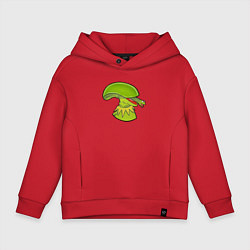 Толстовка оверсайз детская Кермит - Чужой, цвет: красный
