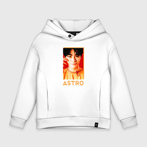 Детское худи оверсайз Astro Мун Бин / Белый – фото 1