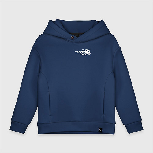 Детское худи оверсайз The north trooper face / Тёмно-синий – фото 1