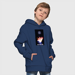 Толстовка оверсайз детская Exo monster, цвет: тёмно-синий — фото 2