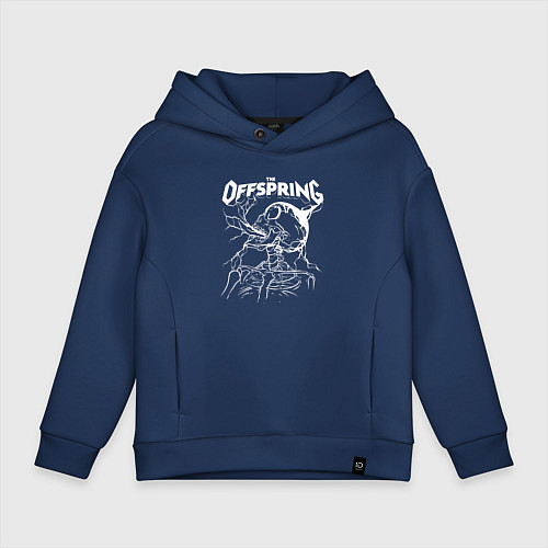 Детское худи оверсайз The offspring - Supercharged / Тёмно-синий – фото 1