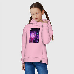 Толстовка оверсайз детская Ребёнок идола Ай Хосино, цвет: светло-розовый — фото 2