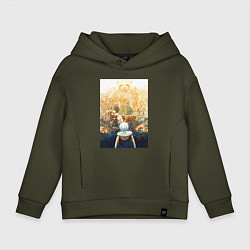 Толстовка оверсайз детская Для тебя Бессмертный Фуши Джоан, цвет: хаки