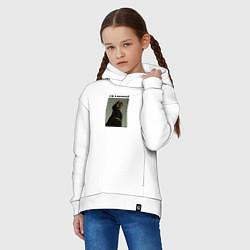 Толстовка оверсайз детская Что в коробке Брэд Питт, цвет: белый — фото 2