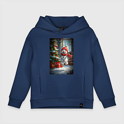 Детское худи оверсайз Веселый снеговик