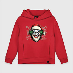 Детское худи оверсайз Джокер в костюме Санта Клауса