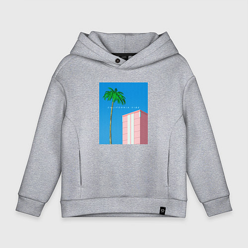 Детское худи оверсайз Калифорния вайб / Меланж – фото 1