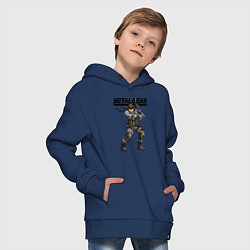 Толстовка оверсайз детская Snake Solid soldier, цвет: тёмно-синий — фото 2