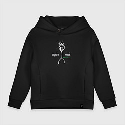 Толстовка оверсайз детская Depeche Mode - Exciter merch, цвет: черный