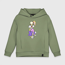Толстовка оверсайз детская Lola Bunny, цвет: авокадо