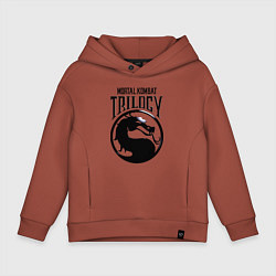 Толстовка оверсайз детская Mortal kombat trilogy, цвет: кирпичный