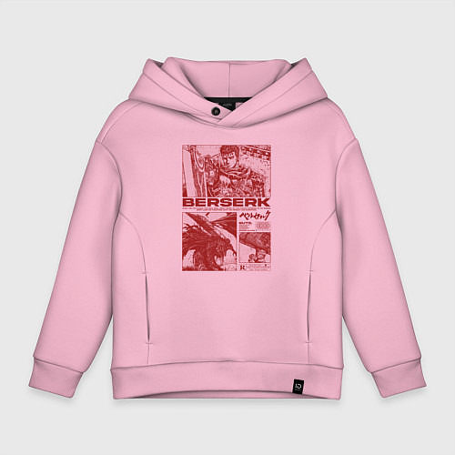 Детское худи оверсайз Аниме Берсерк / Светло-розовый – фото 1
