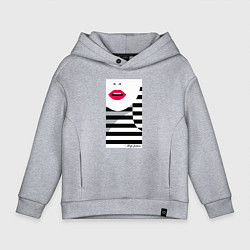 Толстовка оверсайз детская Поп -арт морячка, цвет: меланж