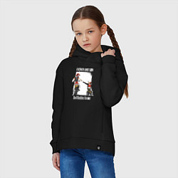 Толстовка оверсайз детская Папа и сын, цвет: черный — фото 2