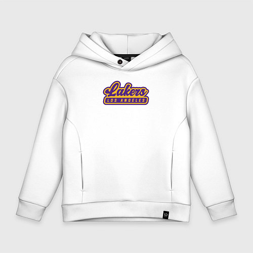 Детское худи оверсайз Basketball LA Lakers / Белый – фото 1