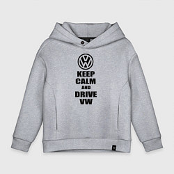 Детское худи оверсайз Keep Calm & Drive VW