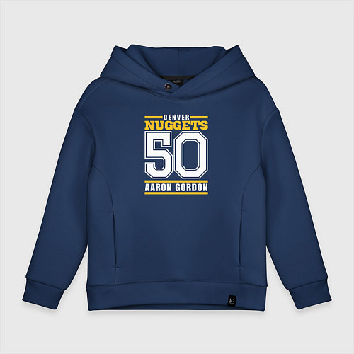 Детское худи оверсайз Denver - Aaron Gordon / Тёмно-синий – фото 1