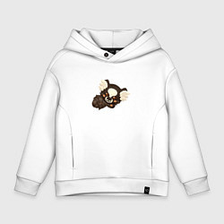 Толстовка оверсайз детская Marmoset PK XD, цвет: белый