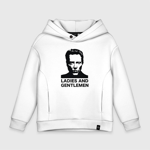 Детское худи оверсайз Кристофер Уокен / Белый – фото 1