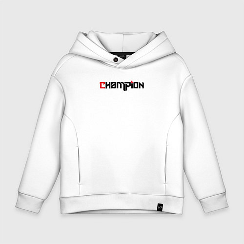 Детское худи оверсайз Champion / Белый – фото 1