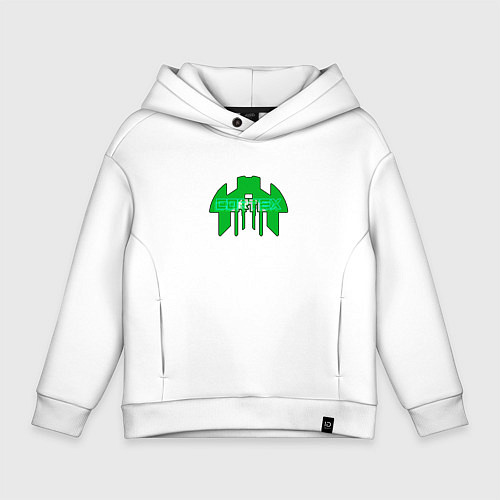 Детское худи оверсайз Cortex зелёный aneurism iv / Белый – фото 1