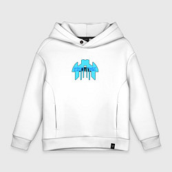 Толстовка оверсайз детская Cortex голубой aneurism iv, цвет: белый