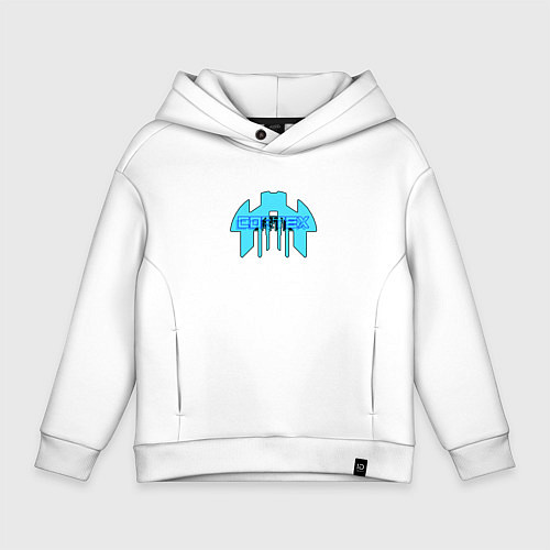 Детское худи оверсайз Cortex голубой aneurism iv / Белый – фото 1