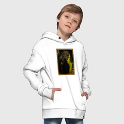 Толстовка оверсайз детская Карта Аскейра Калионора: король треф, цвет: белый — фото 2