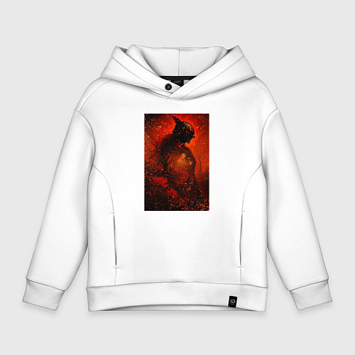 Детское худи оверсайз Маления / Белый – фото 1