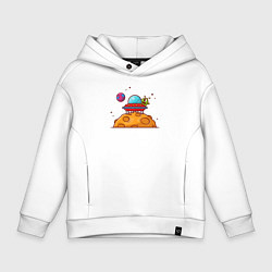 Детское худи оверсайз Инопланетянин на луне