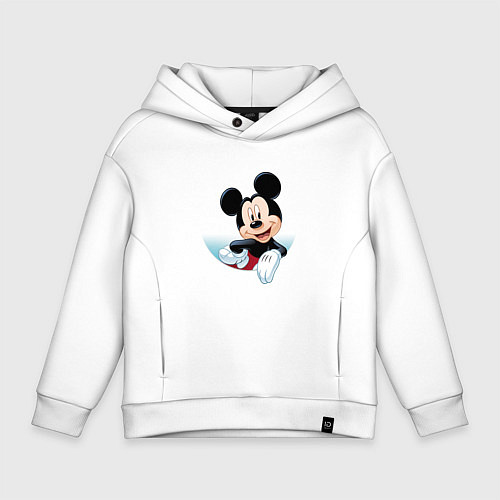 Детское худи оверсайз Микки маус- / Белый – фото 1