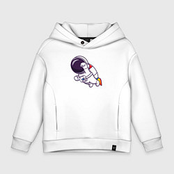 Детское худи оверсайз Супер космонавт в полёте