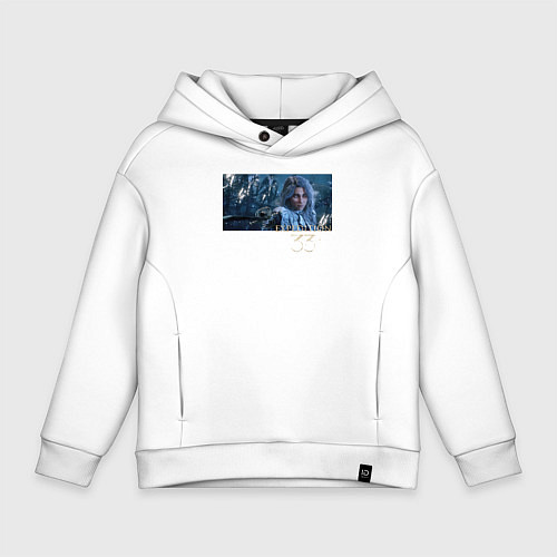 Детское худи оверсайз Clair Obscur Expedition 33 Maelle / Белый – фото 1