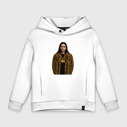 Детское худи оверсайз Bones в шубе