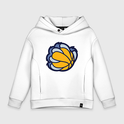 Детское худи оверсайз Memphis Grizzlies / Белый – фото 1