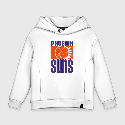 Детское худи оверсайз Phoenix Suns team / Белый – фото 1