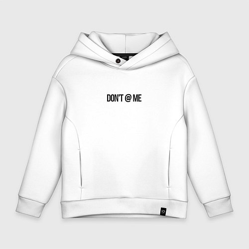 Детское худи оверсайз Sigma cat dont disturb / Белый – фото 1