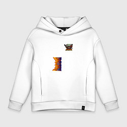 Толстовка оверсайз детская Doom персонаж из игры, цвет: белый
