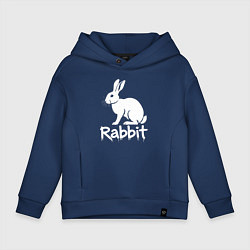 Детское худи оверсайз Белый кролик