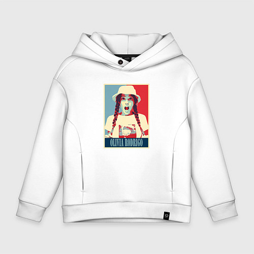 Детское худи оверсайз Olivia Rodrigo / Белый – фото 1