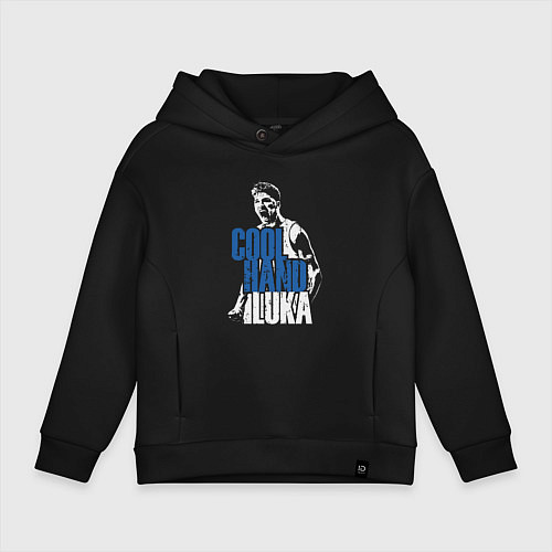 Детское худи оверсайз Cool hand Luka / Черный – фото 1