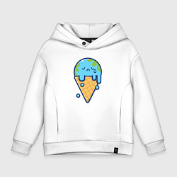 Детское худи оверсайз Earth cream