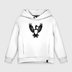 Детское худи оверсайз Черная утка