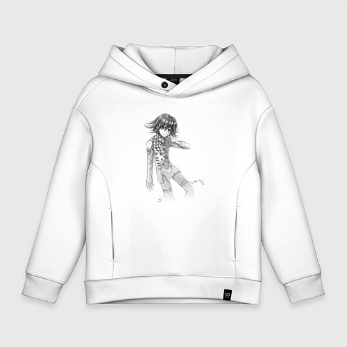 Детское худи оверсайз Данганронпа V3 - Кокичи Ома / Белый – фото 1