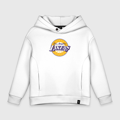 Детское худи оверсайз Lakers star / Белый – фото 1