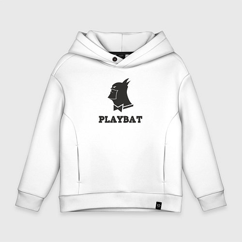 Детское худи оверсайз Playbat / Белый – фото 1
